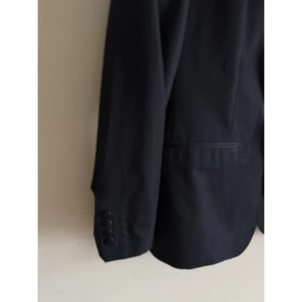 ZARA‎ Blazer Sports Coat Mens 46 Stretch Suit Jacket Single Breasted 2-Buttons